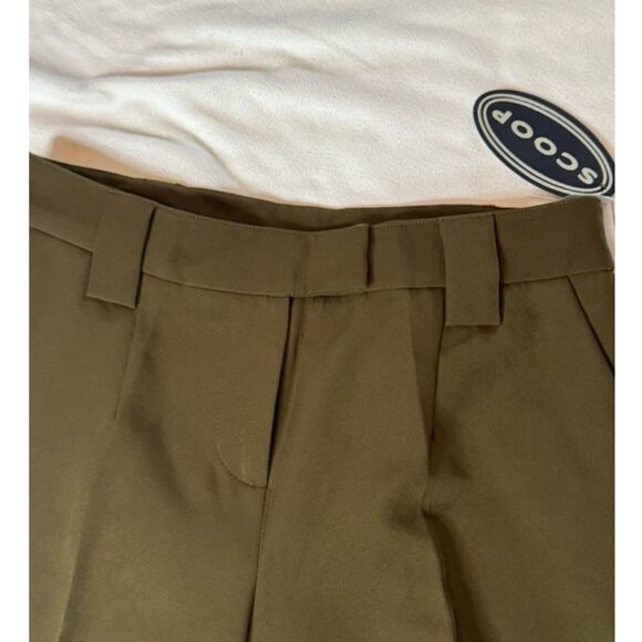 SCOOP Olive Green Pleated Trousers – NWT - Picture 2 of 5